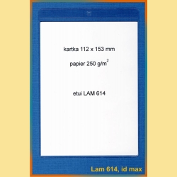 Etui z folii PCV LAM 614 - identyfikator maksymalny